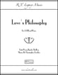 Love's Philosophy SATB choral sheet music cover